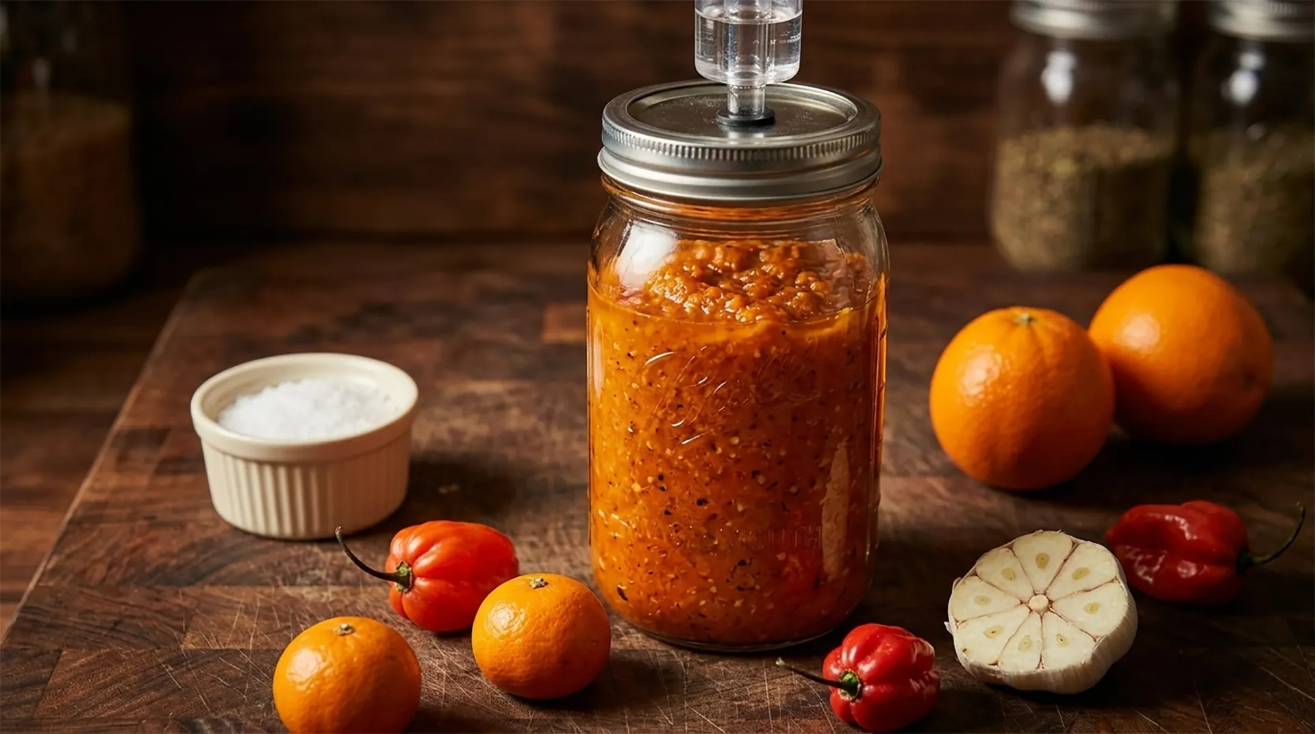 Fermented Scotch Bonnet Pepper Mash